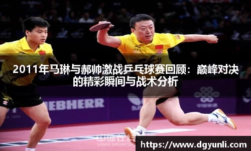 2011年马琳与郝帅激战乒乓球赛回顾：巅峰对决的精彩瞬间与战术分析